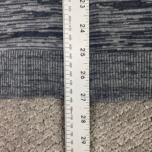 Buttercloth Full Zip Sweater Jacket Men's Large Gray Heather Zip Up Mock Neck - Picture 11 of 14